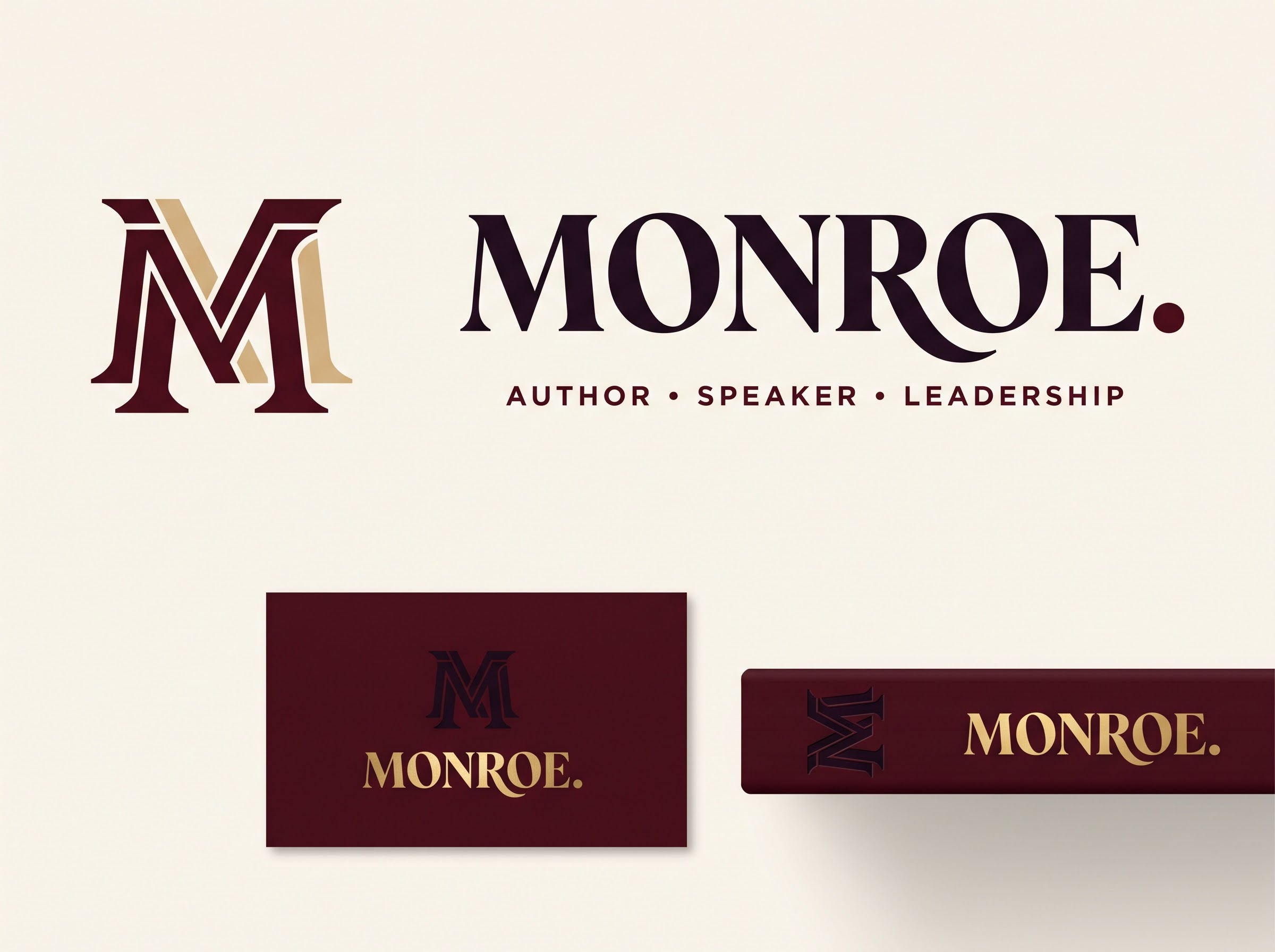 MONROE. supplied logo brand board